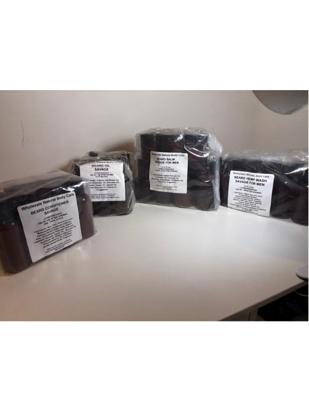 48pc Menβs Beard Care Lot Savage Oil Wash Conditioner Balm Bellaβs Beauty #V76
